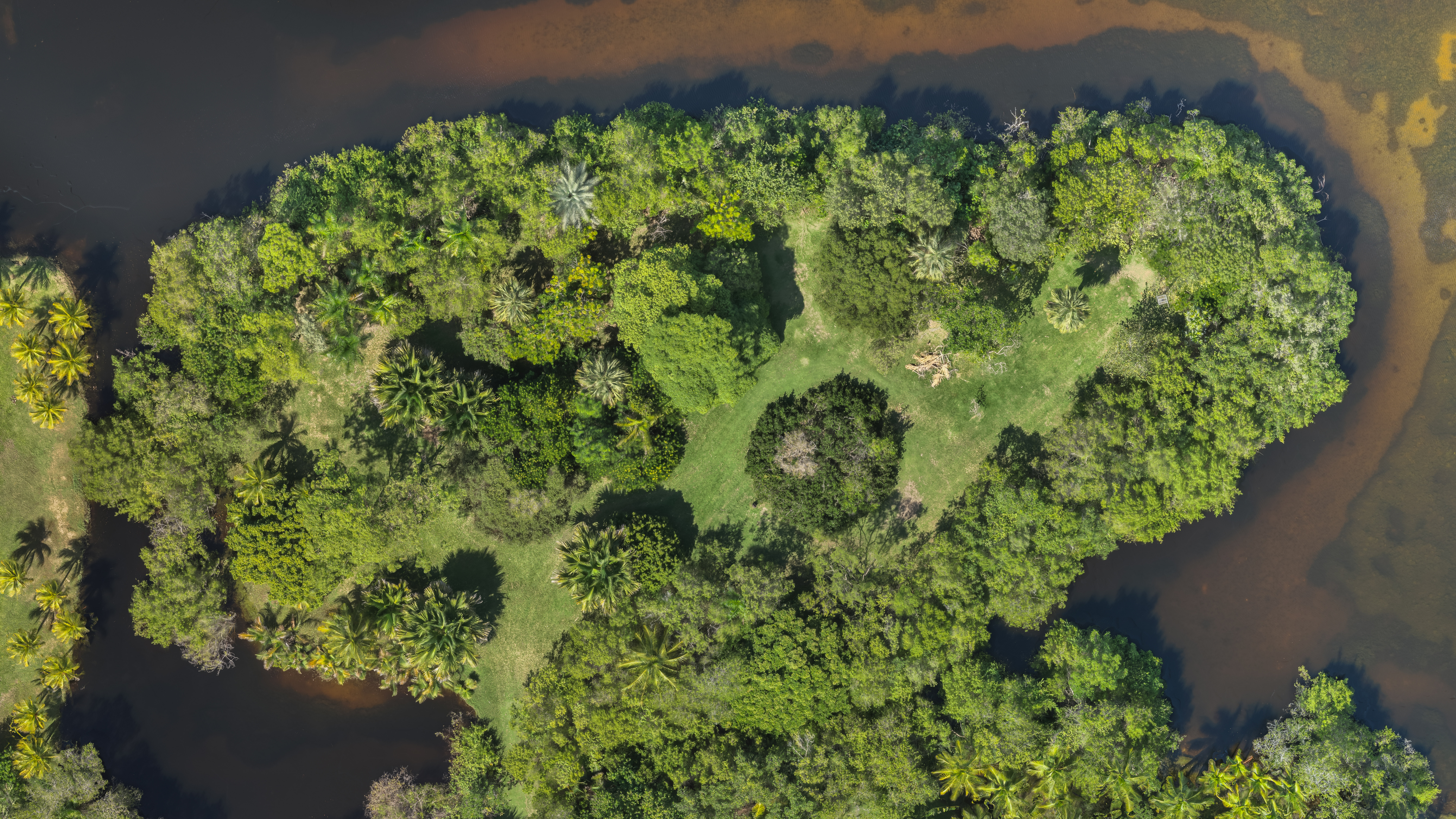 Aerial drone view of Lizard Island